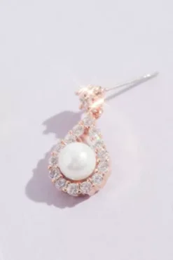 Haloed Faux Pearl Necklace And Earring Set -Kelly Shop 10075027 ROSEGOLD JWLY PROD2 6