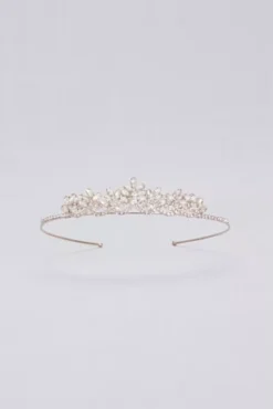 Rose Gold Crystal Flower Girl Tiara