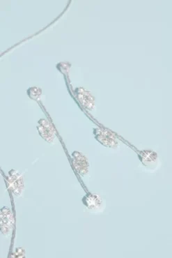 Floral Scroll Design Necklace And Earring Set -Kelly Shop 234316 SILVER JWLY PROD11 V2 008