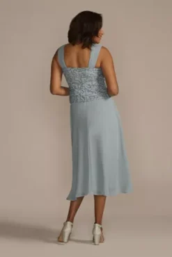 Tea Length Sequin Lace And Chiffon Jacket Dress -Kelly Shop 28987 DUSTYBLUE MOB PROD12 79