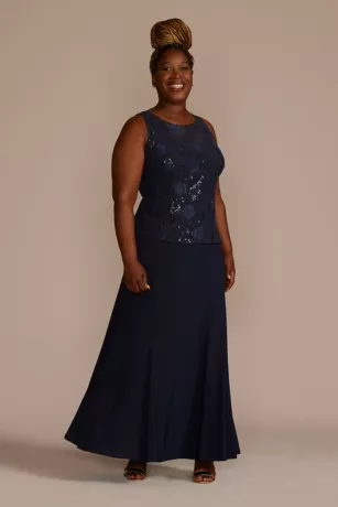 Embroidered Jersey A-Line Jacket Dress 4 Embroidered Jersey A-Line Jacket Dress - Image 4