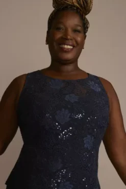 Embroidered Jersey A-Line Jacket Dress 7 Embroidered Jersey A-Line Jacket Dress -Kelly Shop 29745 NAVY MOB PROD10 949