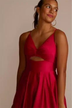 Long V-Neck Satin Ball Gown With Bodice Cutout -Kelly Shop 3803BN MRED PRM PROD9 081 1