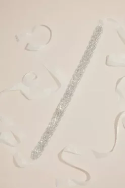 Embellished Organza Ribbon Sash