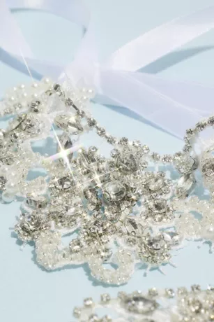 Draping Rhinestone And Pearl Shoe Jewelry 4 Draping Rhinestone And Pearl Shoe Jewelry - Image 4