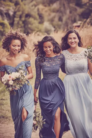 Lace Bridesmaid Dress With Long Mesh Skirt 5 Lace Bridesmaid Dress With Long Mesh Skirt - Image 5