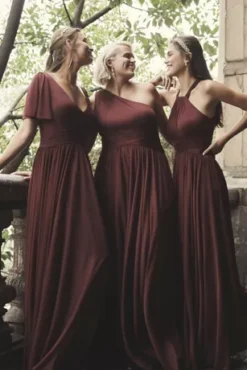 High-Neck Mesh Bridesmaid Dress With Full Skirt 9 High-Neck Mesh Bridesmaid Dress With Full Skirt -Kelly Shop 4XLF19931 ZZZ2