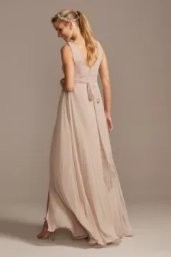 Pleated Tank Chiffon Maternity Bridesmaid Dress 5 Pleated Tank Chiffon Maternity Bridesmaid Dress -Kelly Shop 4XLF20166 BISCOTTI BM PROD10 100