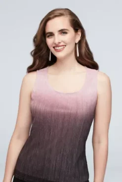 Crinkled Ombre Plus Size Three-Piece Pantsuit -Kelly Shop 650136 MBLKBLUSH MOB PROD6 066