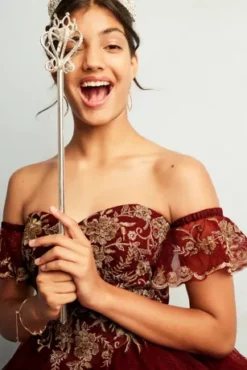 Tiered Quince Dress With Interchangeable Sleeves 27 Tiered Quince Dress With Interchangeable Sleeves -Kelly Shop 8FR2208 1 PDP Crop OCT5 1920x2880