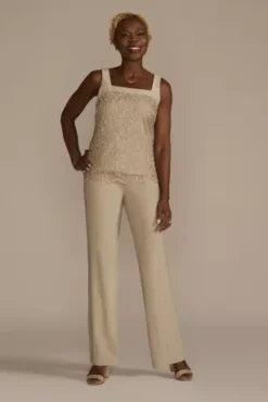 Three Piece Embroidered Sequin Lace Pants Suit -Kelly Shop 9862 MCHAMPAGNE MOB PROD1 959