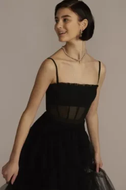 Mesh Corset Tiered Prom Dress -Kelly Shop A24201D BLACK PROM PROD2 577