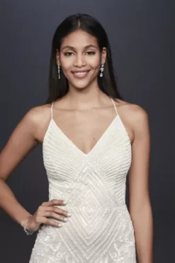 Beaded Sheath V-Neck Dress With Godets -Kelly Shop AP2E205240 IVYNUDE DBSTU PROD11 103