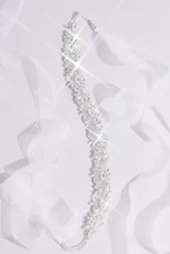 Pear And Marquise Crystal Scallop Sash