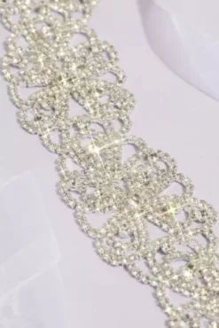 Deco Floral Crystal Sash -Kelly Shop BLT10393 MSILVER SASH PROD1 002