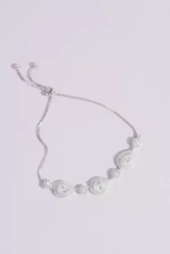 Crystal Teardrop And Crystal Ball Bracelet