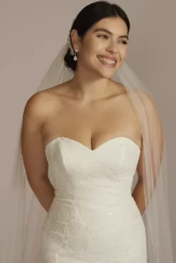 Lace Up Back Strapless Mermaid Wedding Dress -Kelly Shop CWG926 SOFTWHITE OLEG PROD12 087