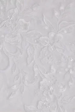 High Neck Long Sleeve Illusion Wedding Dress 7 High Neck Long Sleeve Illusion Wedding Dress -Kelly Shop CWG930 WHITE OLEG SWATCH PROD5 10