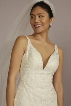 Removable Train Mermaid Wedding Dress -Kelly Shop CWG932 IVORY OLEG PROD4 082