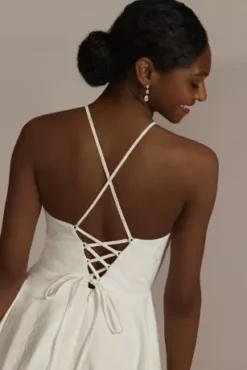 Floral Jacquard Halter Mini A-Line Dress -Kelly Shop D24NY22095V1 WHITE PARTY PROD2 121