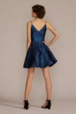 Jacquard A-Line Mini Dress -Kelly Shop D24NY22116V1 BLKBLUE JRPARTY PROD2 191