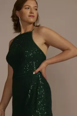 High Neck Sequin Skort Romper -Kelly Shop D24NY22467 HUNTER HC PROD6 167