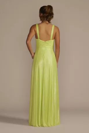 Surplice Metallic Chiffon Foil A-Line 2 Surplice Metallic Chiffon Foil A-Line - Image 2