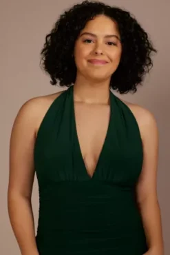 Short Ruched Jersey Halter Dress 5 Short Ruched Jersey Halter Dress -Kelly Shop D24NY23171W JUNIPER JRPRTY PROD3 V2 095