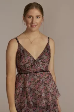 Floral Print Tiered Ruffled Dress -Kelly Shop D39NY22133 ROSE PARTY PROD2 075