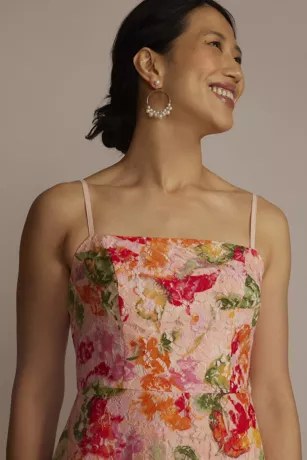 Floral Patterned Lace A-Line 3 Floral Patterned Lace A-Line - Image 3