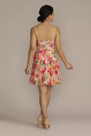 Floral Patterned Lace A-Line 2 Floral Patterned Lace A-Line - Image 2