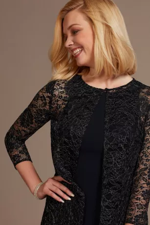 Knee Length Crepe Tank Dress And Matching Jacket 5 Knee Length Crepe Tank Dress And Matching Jacket - Image 5