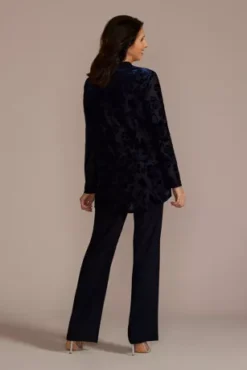 Burnout Velvet Three Piece Pantsuit 8 Burnout Velvet Three Piece Pantsuit -Kelly Shop D40NY2122 MIDNIGHT MOB PROD12 091