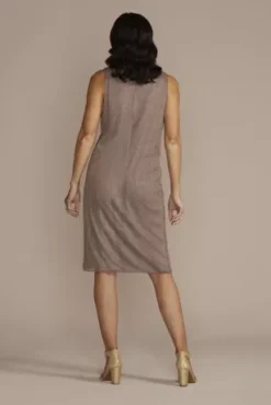 Tiered Metallic Jacket Dress With Rhinestone Trim 9 Tiered Metallic Jacket Dress With Rhinestone Trim -Kelly Shop D40NY22586V1 PRTOBELLO MOB PROD7 163