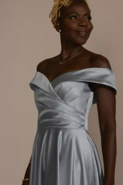 Off-the-Shoulder Sweetheart Satin Ball Gown -Kelly Shop D40NY23244 DUSTYBLU MOB PROD10 3324