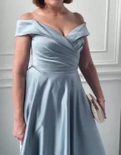 Off-the-Shoulder Sweetheart Satin Ball Gown -Kelly Shop D40NY23244 PDP