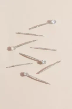 Pave Solitaire Bobby Pins