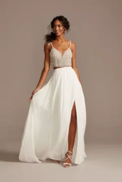 Chiffon Wedding Separates Circle Skirt -Kelly Shop DS150827 SOFTWHITE DBSTU PROD3 009