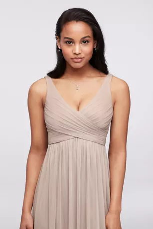 Long Mesh Dress With Cowl Back Detail 2 Long Mesh Dress With Cowl Back Detail - Image 2