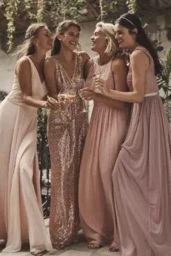Long Chiffon Surplice Tank Bridesmaid Dress -Kelly Shop F19831 ZZZ3