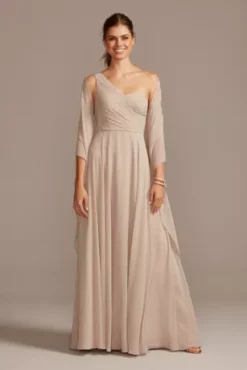 Full Skirt Bridesmaid Dress With One Shoulder 10 Full Skirt Bridesmaid Dress With One Shoulder -Kelly Shop F20062 BISCOTTI BM PROD9 V2 037