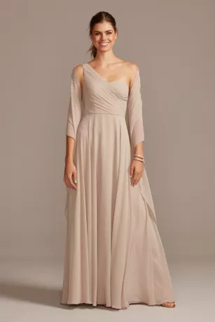 Full Skirt Bridesmaid Dress With One Shoulder 5 Full Skirt Bridesmaid Dress With One Shoulder - Image 5