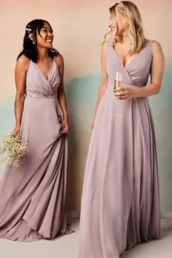 V-Neck Tank Full Skirt Bridesmaid Dress -Kelly Shop F20228 2 PDP Crop SEP9 1920x2880