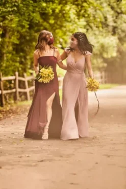 Spaghetti Strap Chiffon Bridesmaid Dress With Slit 8 Spaghetti Strap Chiffon Bridesmaid Dress With Slit -Kelly Shop F20342 1 PDP Crop SEP28 1920x2880