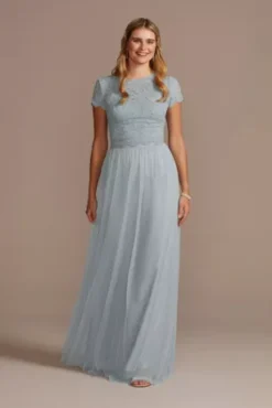 Bridesmaid Separates Tulle A-Line Skirt -Kelly Shop F20413 DUSTYBLUE BM PROD7 24