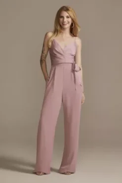 Bridesmaid Separates Crepe-Back Satin Wrap Top -Kelly Shop F20416 QUARTZ BM PROD5 58