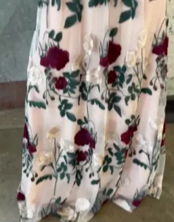 Embroidered Spaghetti Strap Bridesmaid Dress -Kelly Shop F20489 PDP