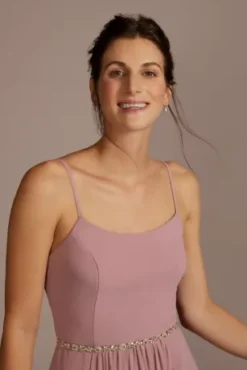 Chiffon Spaghetti Strap A-Line Bridesmaid Dress -Kelly Shop F20507 QUARTZ BM PROD11 112 detail