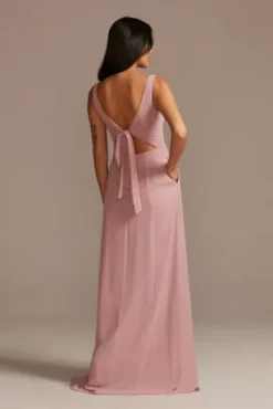 Chiffon Tank Scoop Neck Bridesmaid Dress -Kelly Shop F20535 QUARTZ BM PROD9 102