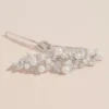 Leafy Cubic Zirconia And Pearl Hair Pin